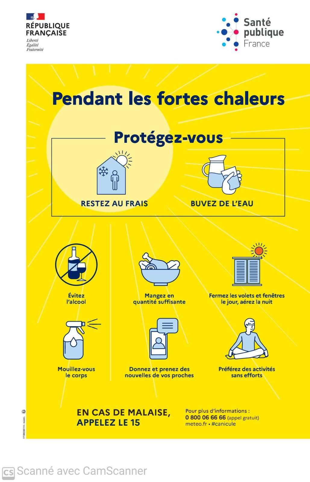 Lire la suite à propos de l’article Canicule et fortes chaleurs, adoptez les bons réflexes.