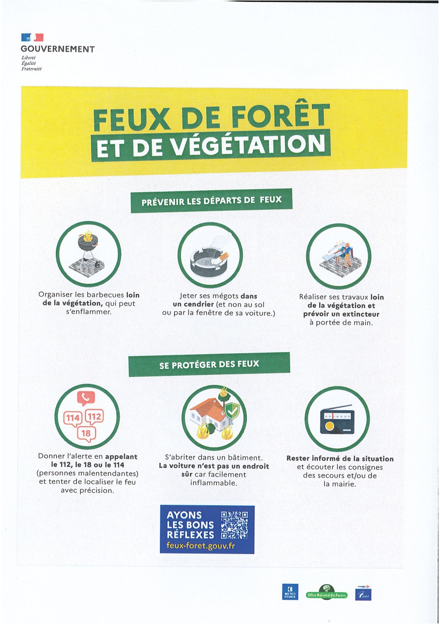 Lire la suite à propos de l’article Feux de fôret et de végétation.
