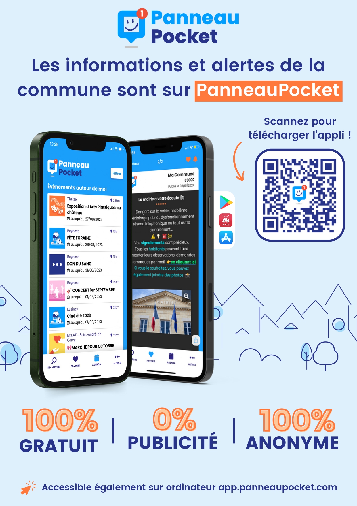 Lire la suite à propos de l’article Arrivée de PanneauPocket sur notre commune
