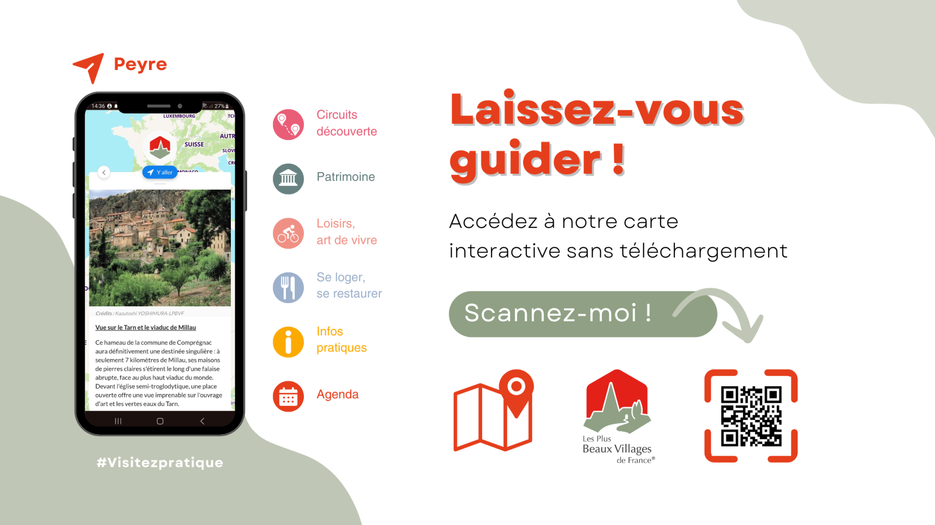 Lire la suite à propos de l’article Peyre : carte interactive sans téléchargement.